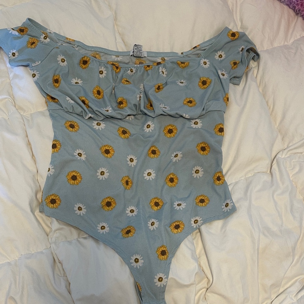 Sunflower Print Bodysuit